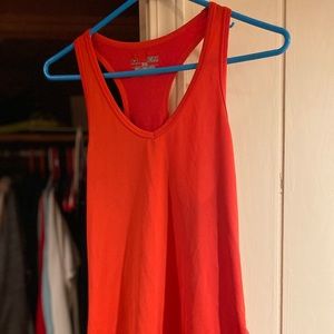 Orange under armor tank